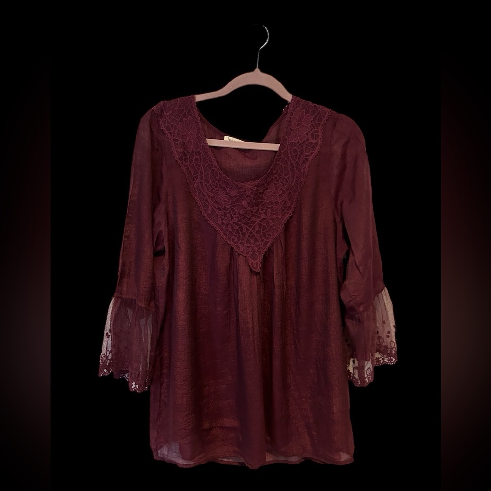 Indigo Soul Lace Top